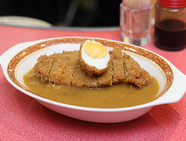 カツカレー&エッグフライ